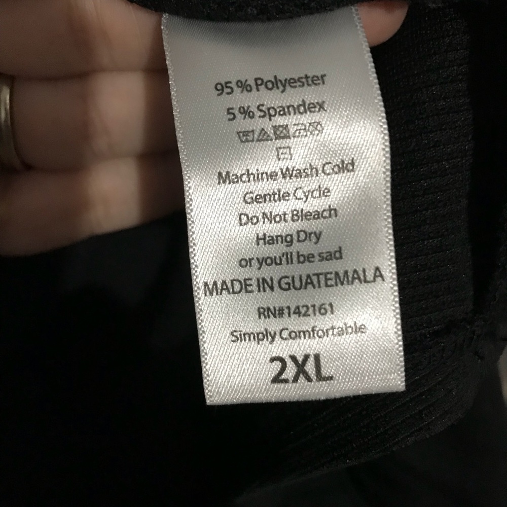 Black LuLaRoe Amelia dress 2xl - Picture 4 of 5